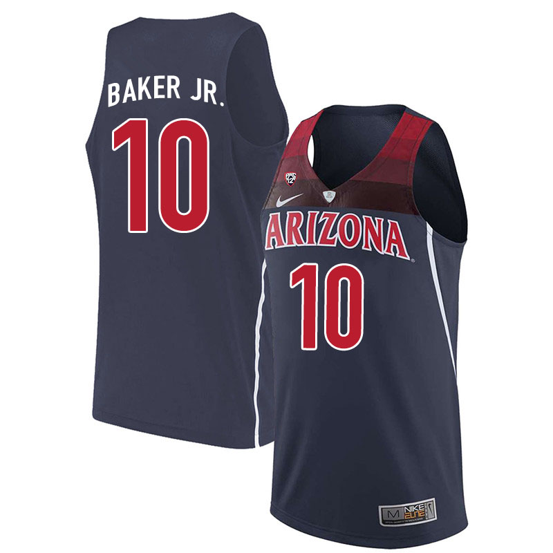 Men #10 Jemarl Baker Jr. Arizona Wildcats College Basketball Jerseys Sale-Navy
